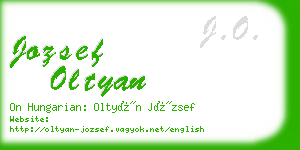 jozsef oltyan business card